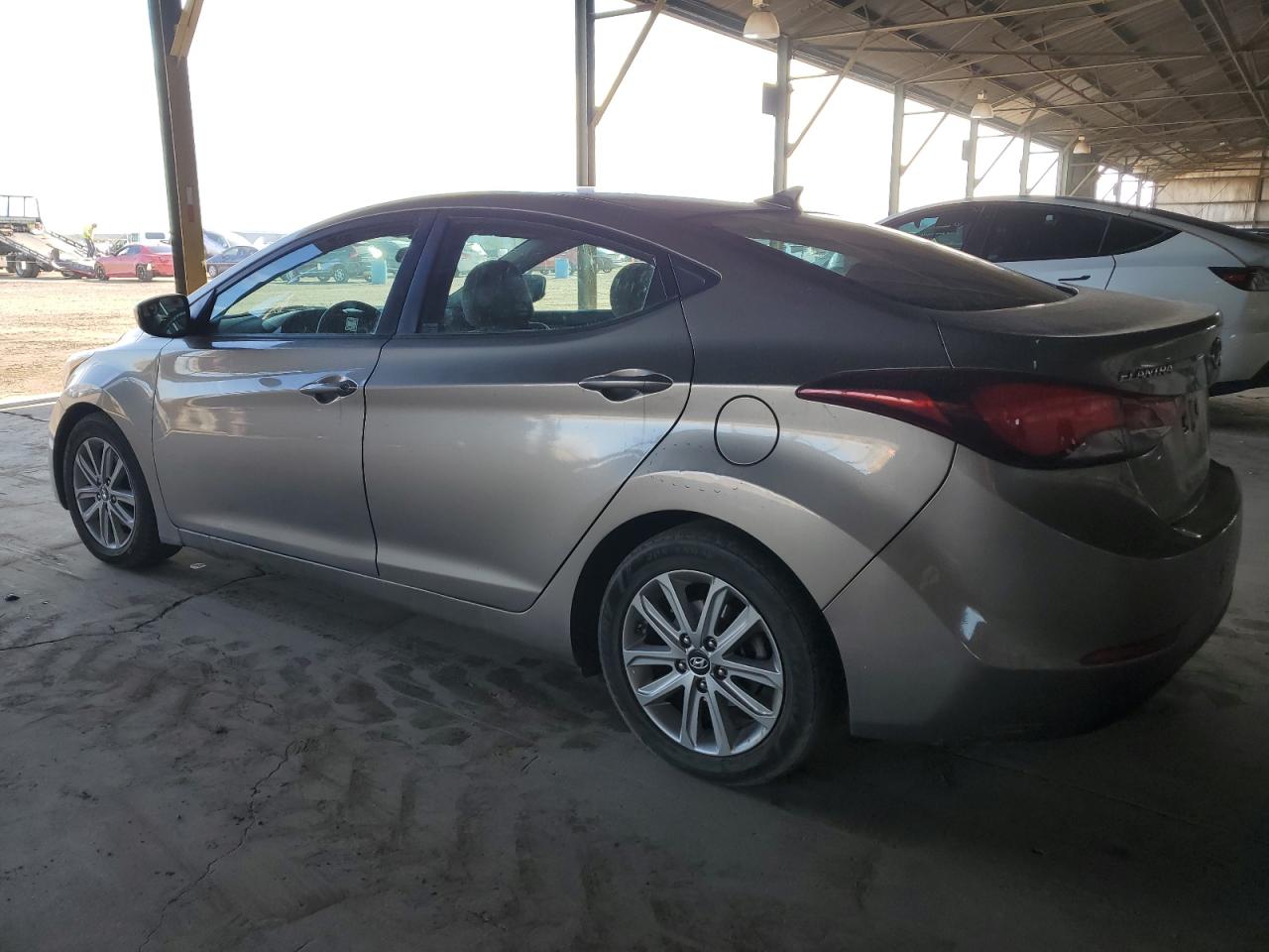 2014 Hyundai Elantra VIN 5NPDH4AE2EH461657 Copart auction photo, rear end / side damage thumbnail 2