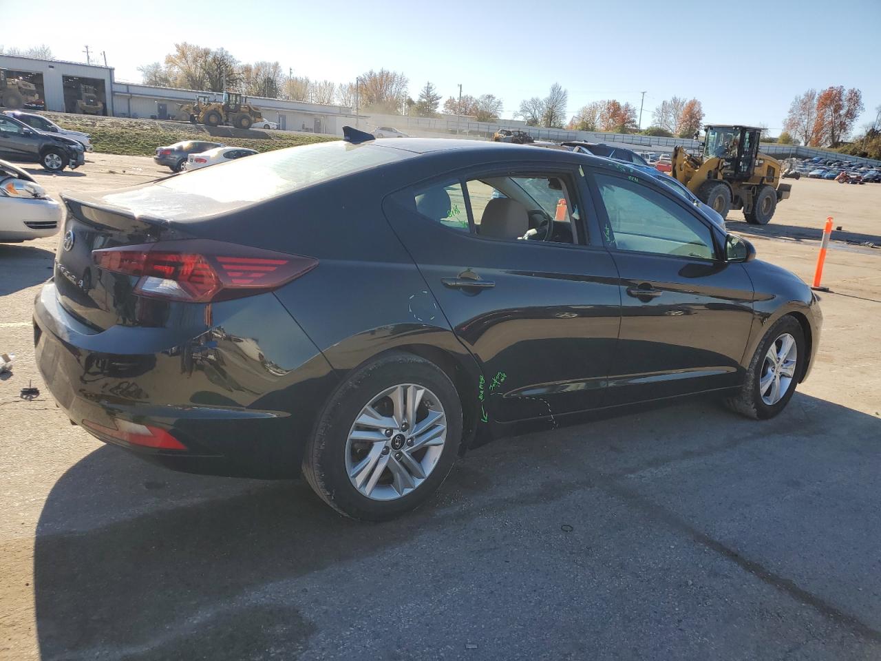 2020 Hyundai Elantra VIN 5NPD84LF6LH546844 Copart auction photo, vandalism damage thumbnail 3