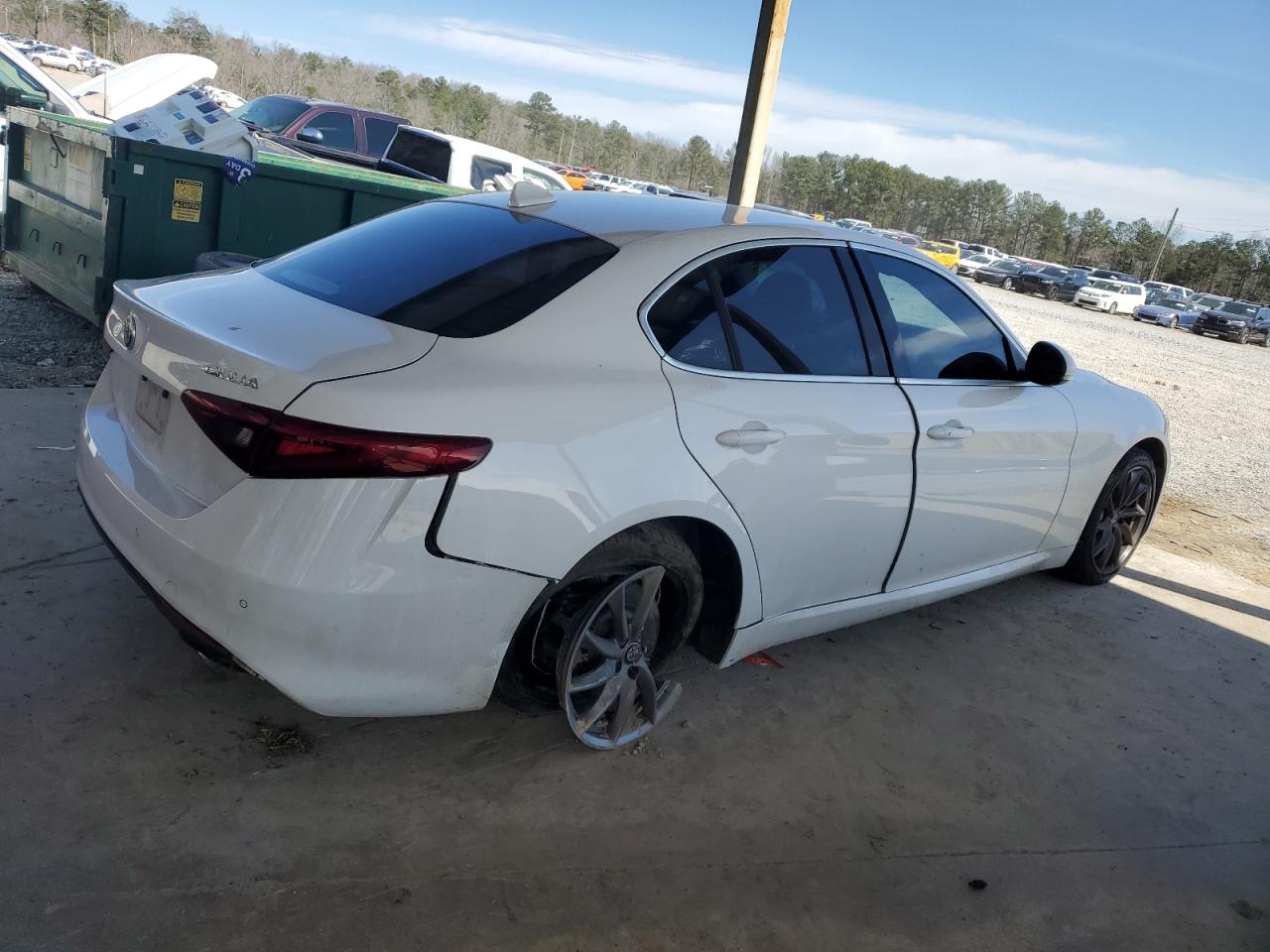 2017 Alfa Romeo Giulia VIN ZARFAEDN1H7535258 Copart auction photo, mechanical / side damage thumbnail 3