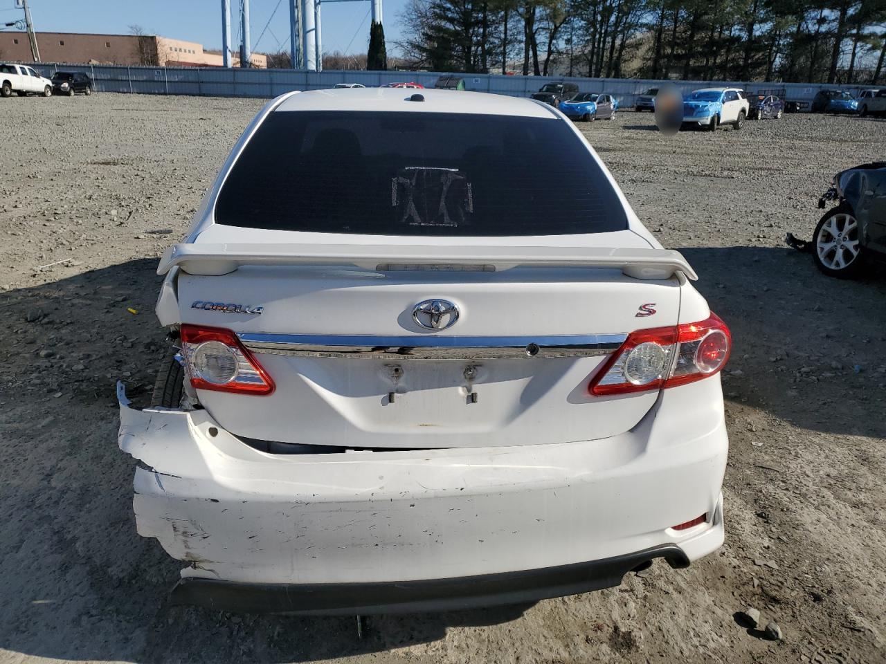 2011 Toyota Corolla VIN 2T1BU4EEXBC710573 Copart auction photo, front end / rear end damage thumbnail 6