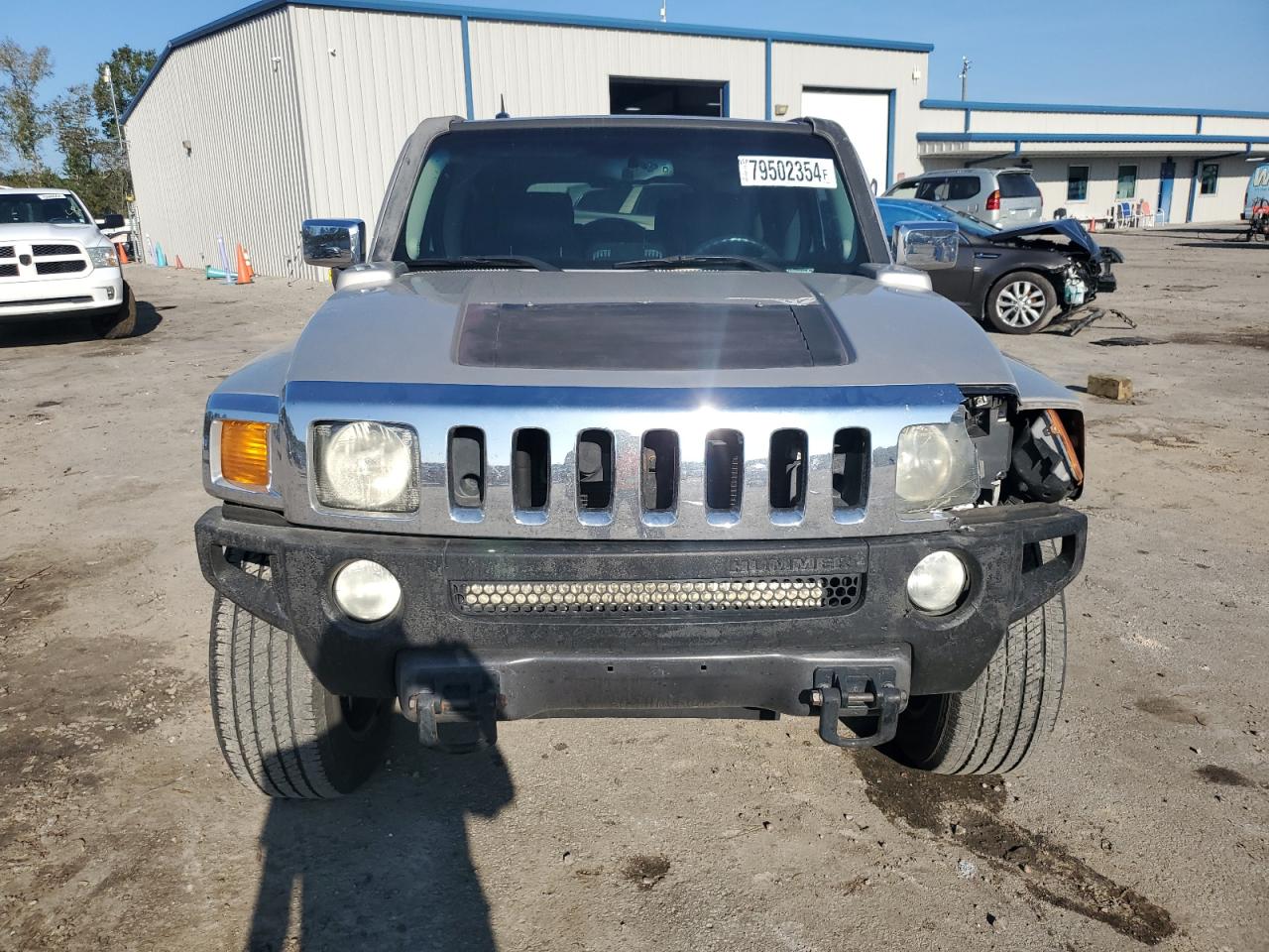 2007 Hummer H3 VIN 5GTDN13E478120727 Copart auction photo, rear end / front end damage thumbnail 5