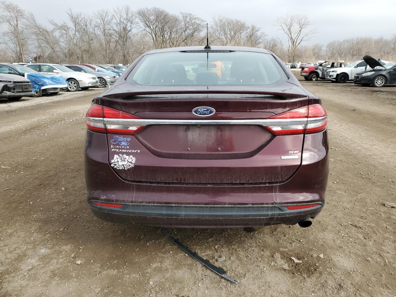 2017 Ford Fusion VIN 3FA6P0HD0HR245265 Copart auction photo, front end damage thumbnail 6