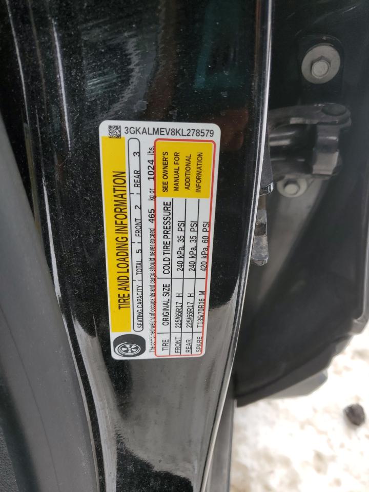 2019 GMC Terrain VIN 3GKALMEV8KL278579 Copart auction photo, front end / side damage thumbnail 13
