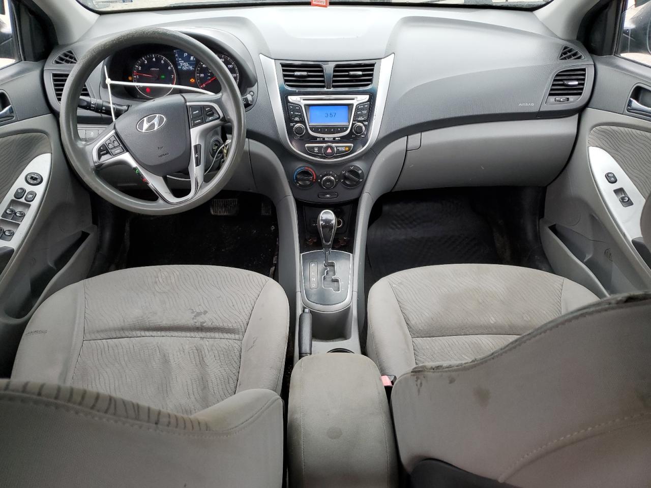 2013 Hyundai Accent VIN KMHCU4AEXDU321685 Copart auction photo, mechanical / minor dent/scratches damage thumbnail 8