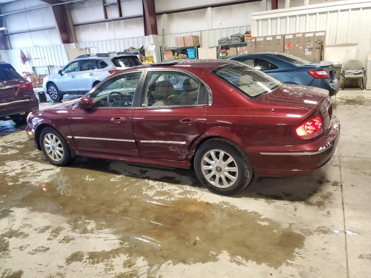 2004 Hyundai Sonata VIN KMHWF35HX4A935658 Copart auction photo, side damage thumbnail 2