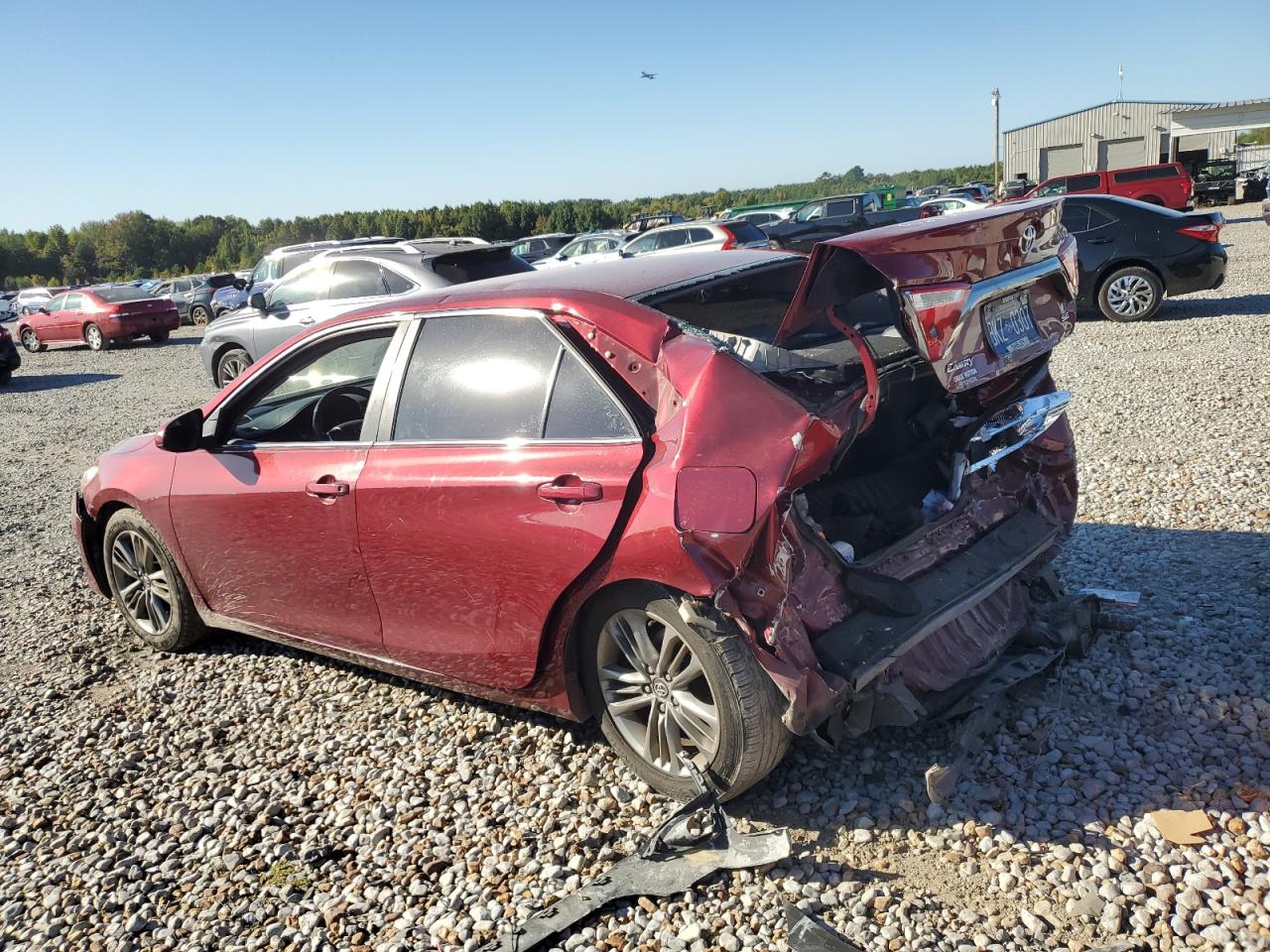 2017 Toyota Camry VIN 4T1BF1FK0HU796769 Copart auction photo, rear end damage thumbnail 2