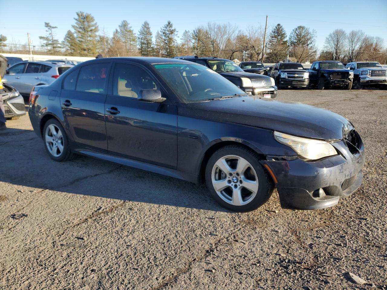 2008 BMW 5er VIN WBANV93588CZ69801 Copart auction photo, front end damage thumbnail 4