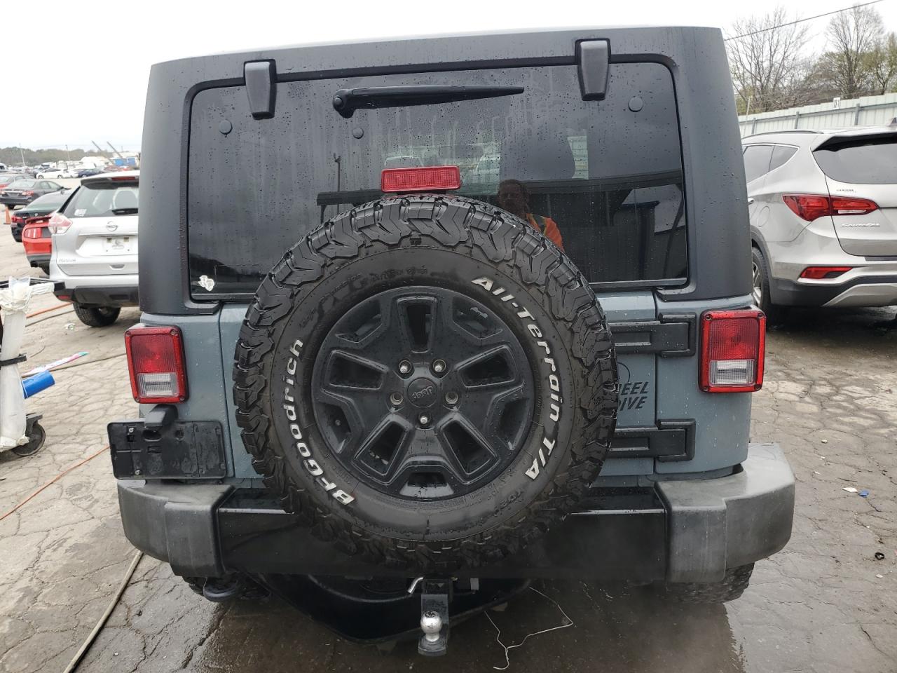 2015 Jeep Wrangler VIN 1C4AJWAG7FL575817 Copart auction photo, side damage thumbnail 6