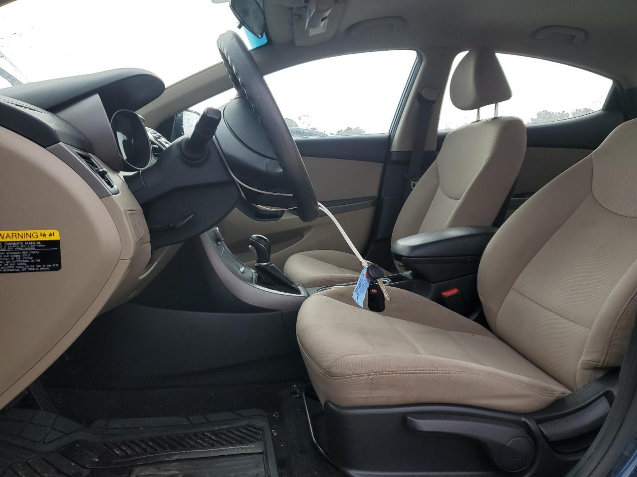 2015 Hyundai Elantra VIN KMHDH4AE1FU457456 Copart auction photo, front end damage thumbnail 7