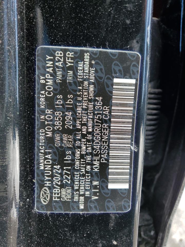 2024 Hyundai Elantra VIN KMHLS4DG0RU751364 Copart auction photo, front end damage thumbnail 14
