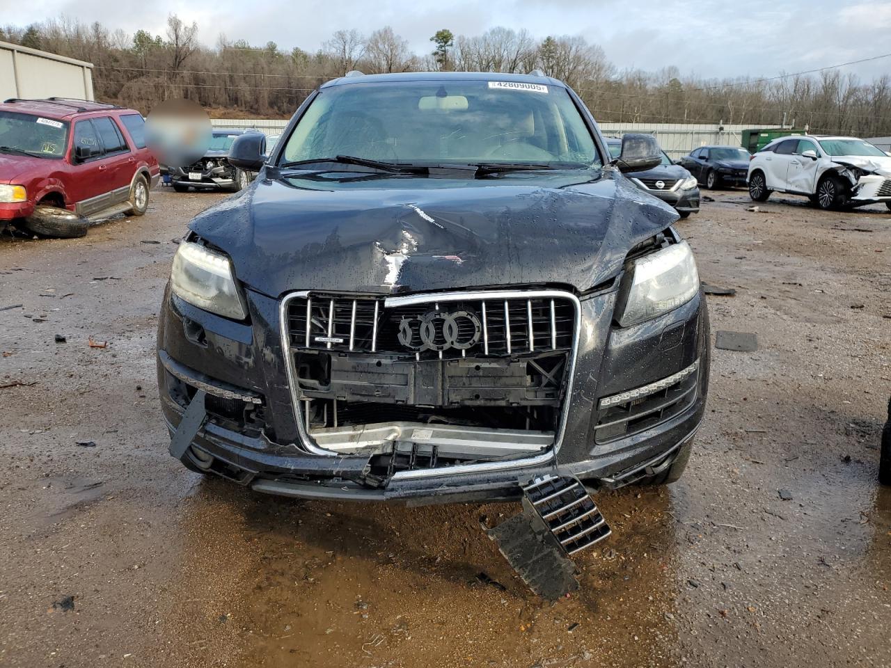 2015 Audi Q7 VIN WA1LGAFE9FD008563 Copart auction photo, front end damage thumbnail 5