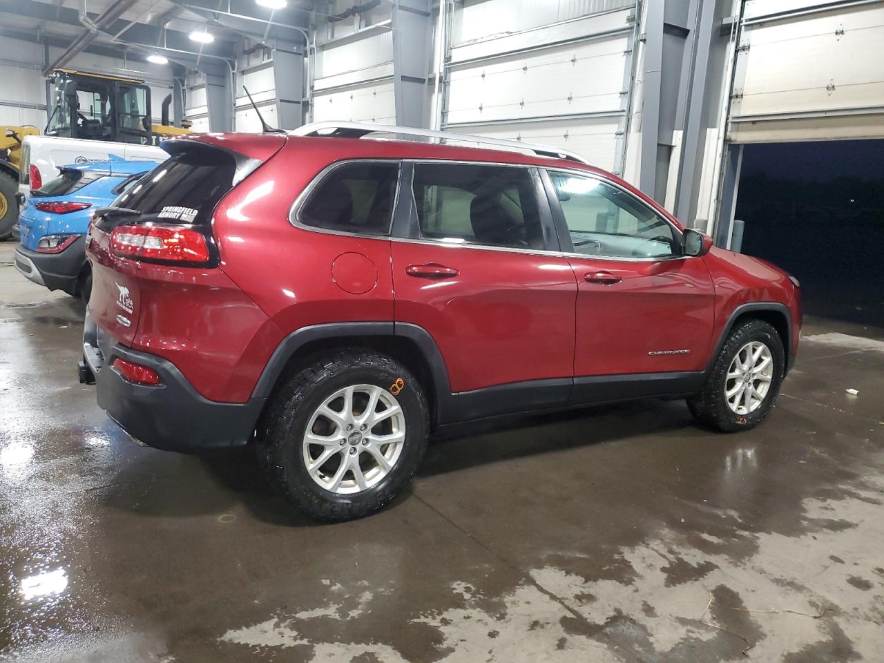 2015 Jeep Grand Cherokee VIN 1C4PJMCS2FW577344 Copart auction photo, front end / side damage thumbnail 3