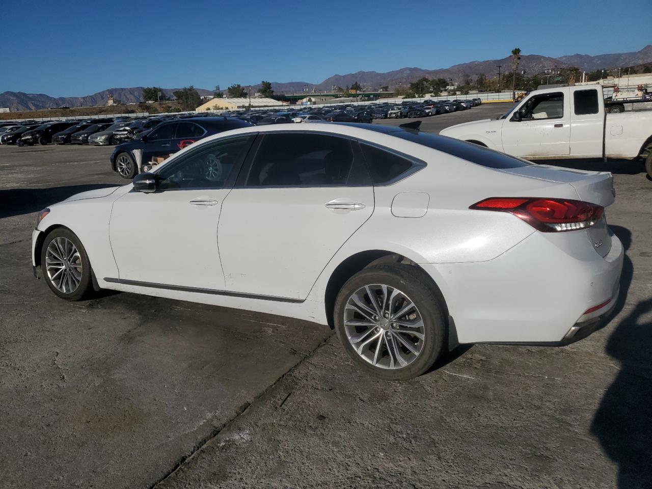 2015 Hyundai Genesis VIN KMHGN4JE6FU068317 Copart auction photo, all over damage thumbnail 2