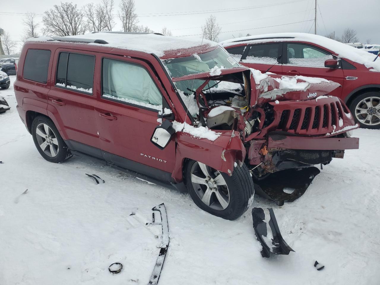 2016 Jeep Liberty (Patriot) VIN 1C4NJRFB4GD708383 Copart auction photo, front end / side damage thumbnail 4