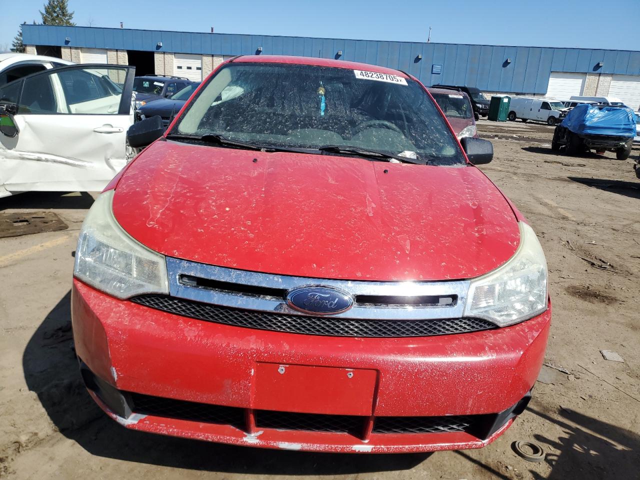2008 Ford Focus VIN 1FAHP35N58W133274 Copart auction photo, rear end / side damage thumbnail 5