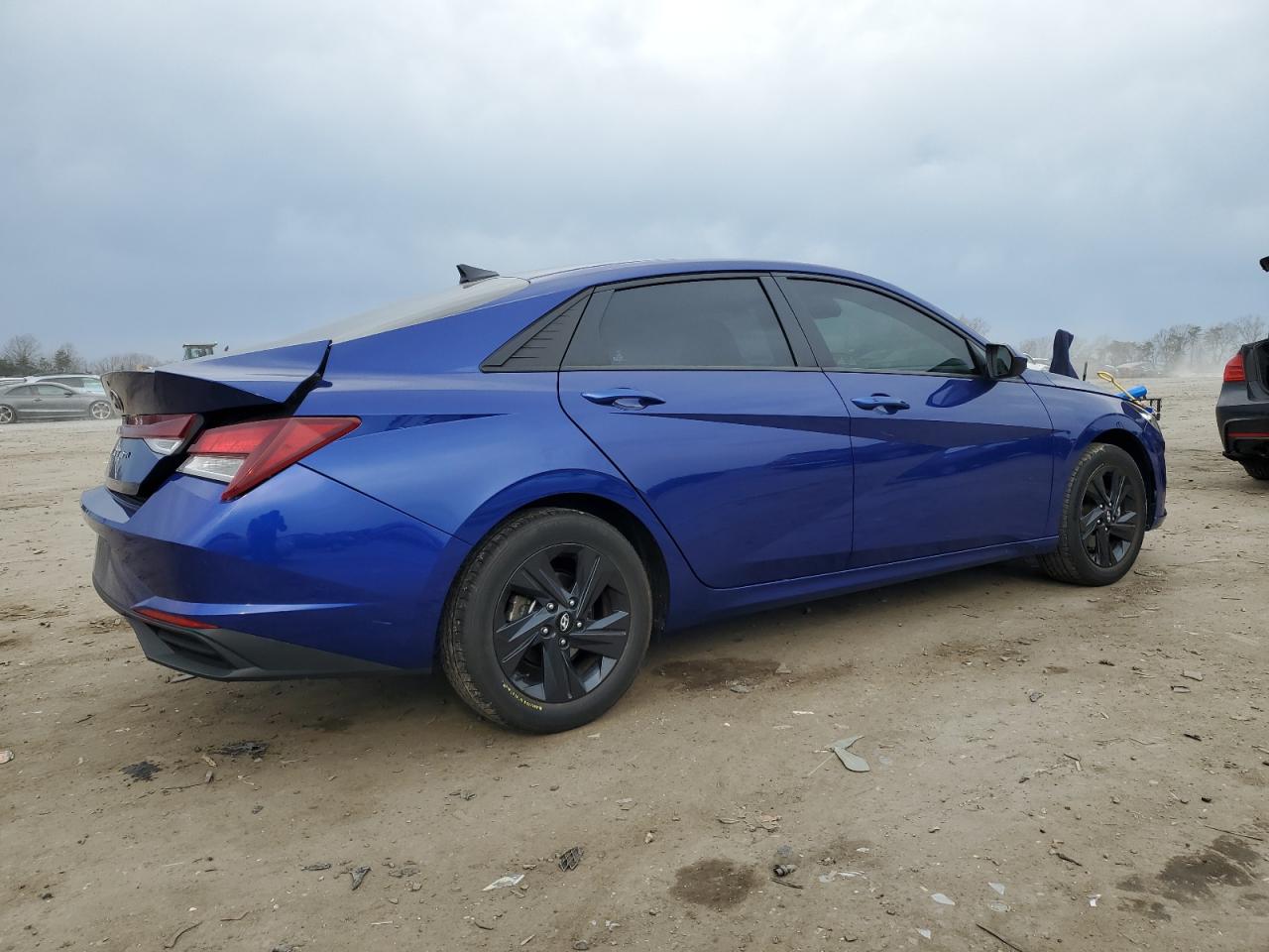2022 Hyundai Elantra VIN 5NPLS4AG0NH086155 Copart auction photo, rear end / front end damage thumbnail 3