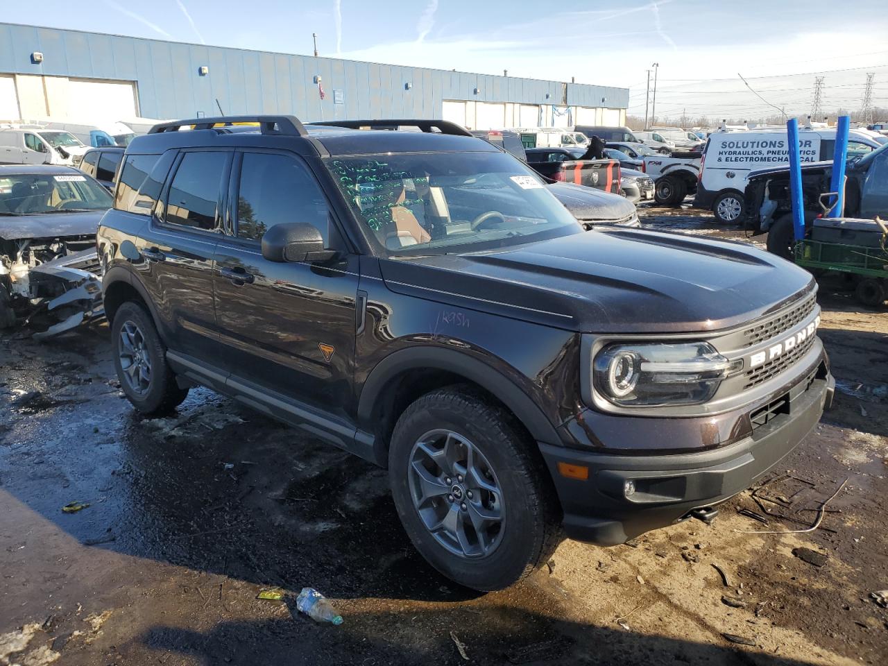 2021 Ford Bronco VIN 3FMCR9D93MRA51624 Copart auction photo, side / undercarriage damage thumbnail 4