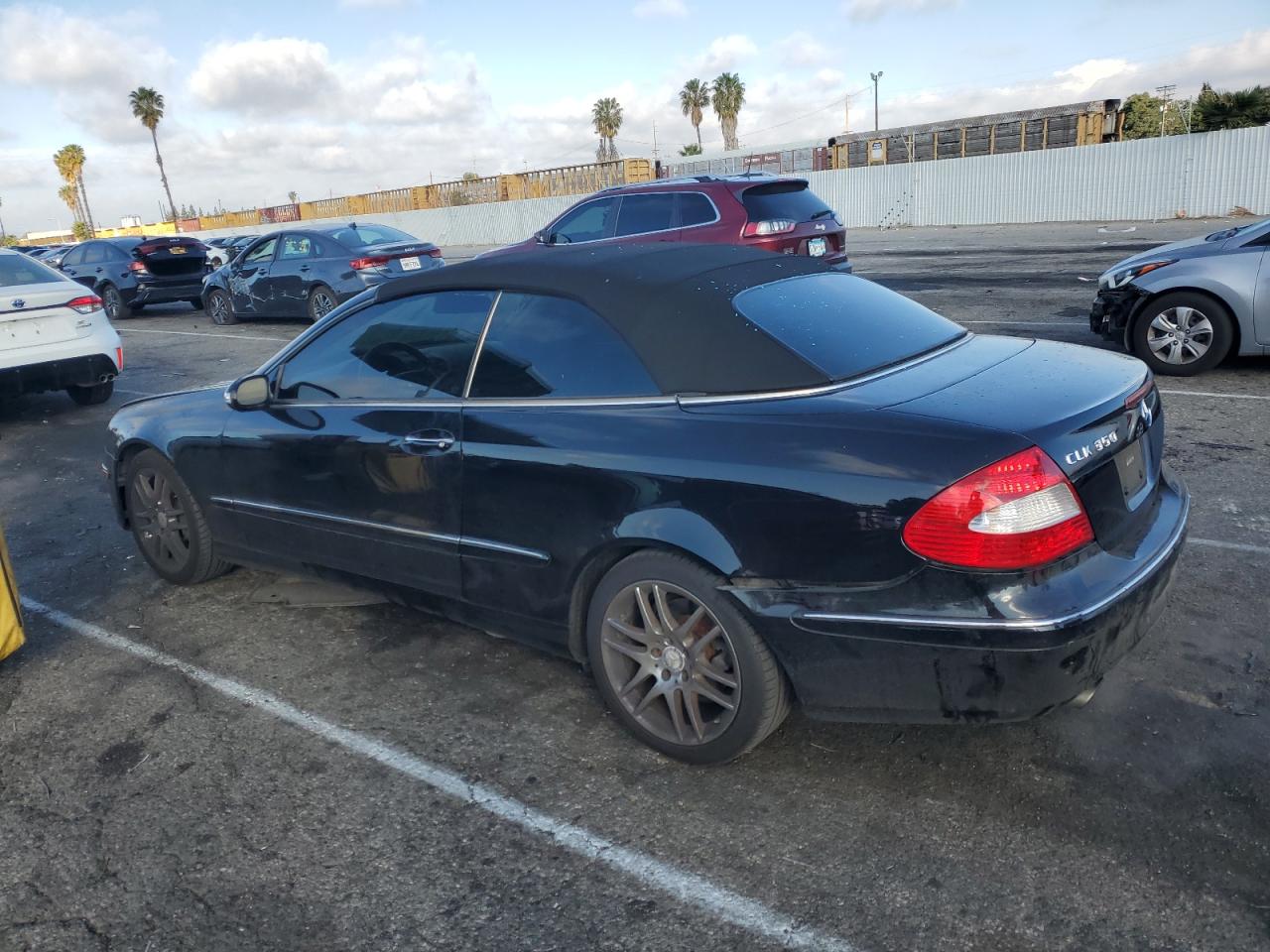 2009 Mercedes-Benz CLK-klasse VIN WDBTK56F49T102962 Copart auction photo, rear end / minor dent/scratches damage thumbnail 2