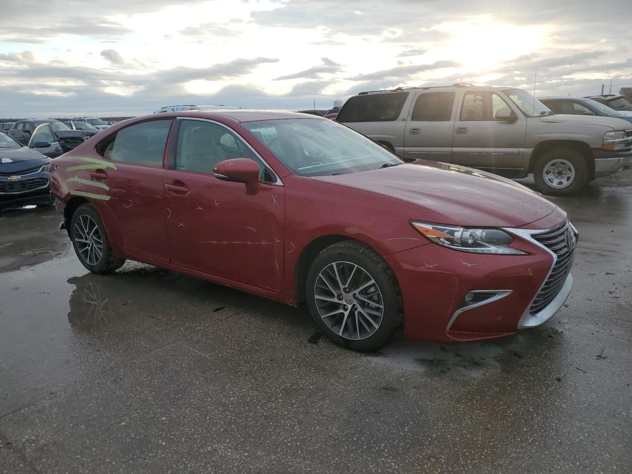 2016 Lexus ES VIN 58ABK1GG2GU030457 Copart auction photo, front end / rear end damage thumbnail 4
