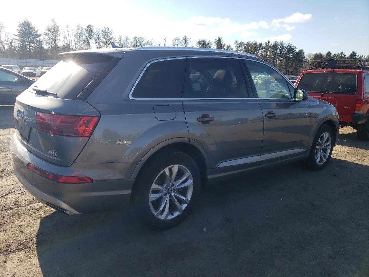 2017 Audi Q7 VIN WA1LAAF70HD031848 Copart auction photo, top/roof damage thumbnail 3