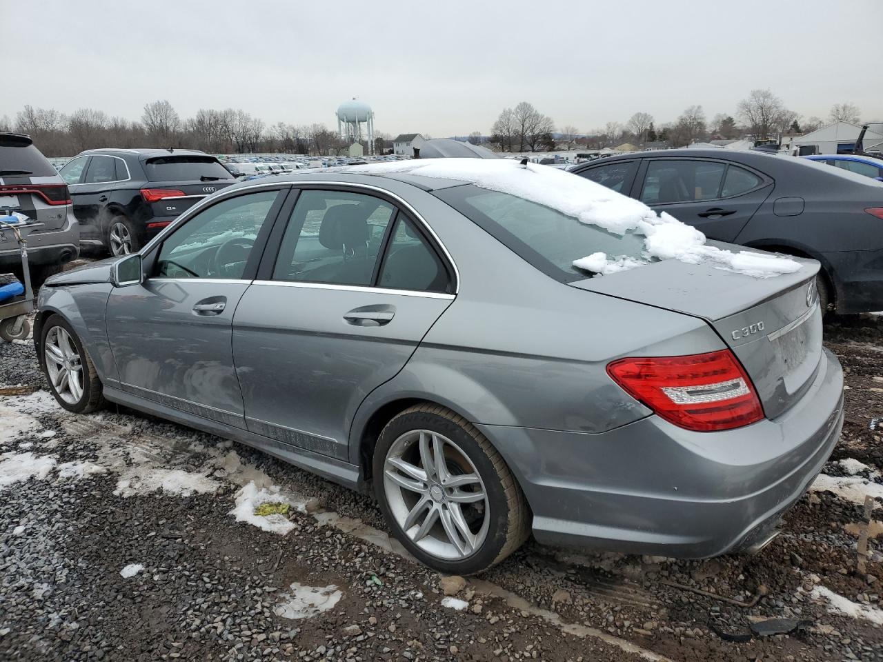 2014 Mercedes-Benz C-klasse VIN WDDGF8ABXEA957562 Copart auction photo, front end damage thumbnail 2