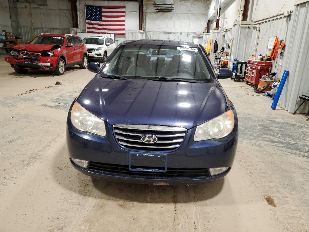2010 Hyundai Elantra VIN KMHDU4AD2AU964507 Copart auction photo, side damage thumbnail 5