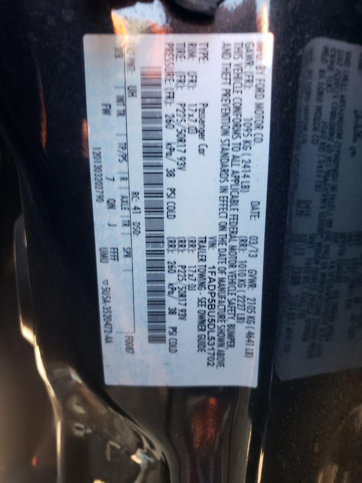 2013 Ford C-MAX VIN 1FADP5BU5DL531702 Copart auction photo, all over damage thumbnail 12