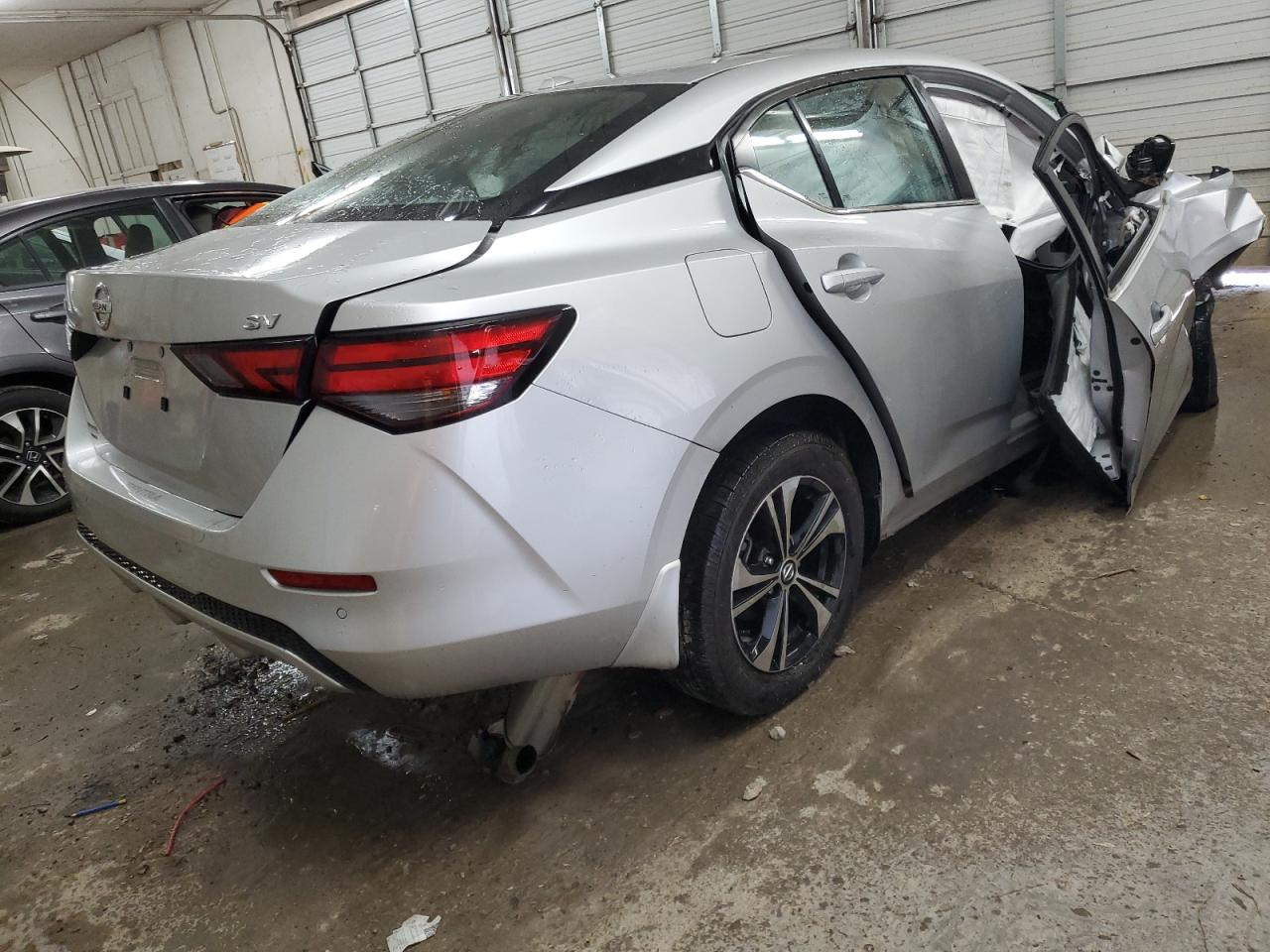 2021 Nissan Sentra VIN 3N1AB8CV6MY301732 Copart auction photo, front end / side damage thumbnail 3