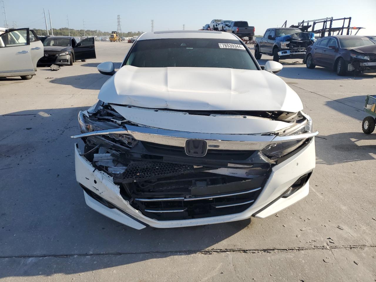 2022 Honda Accord VIN 1HGCV3F96NA000206 Copart auction photo, front end damage thumbnail 5