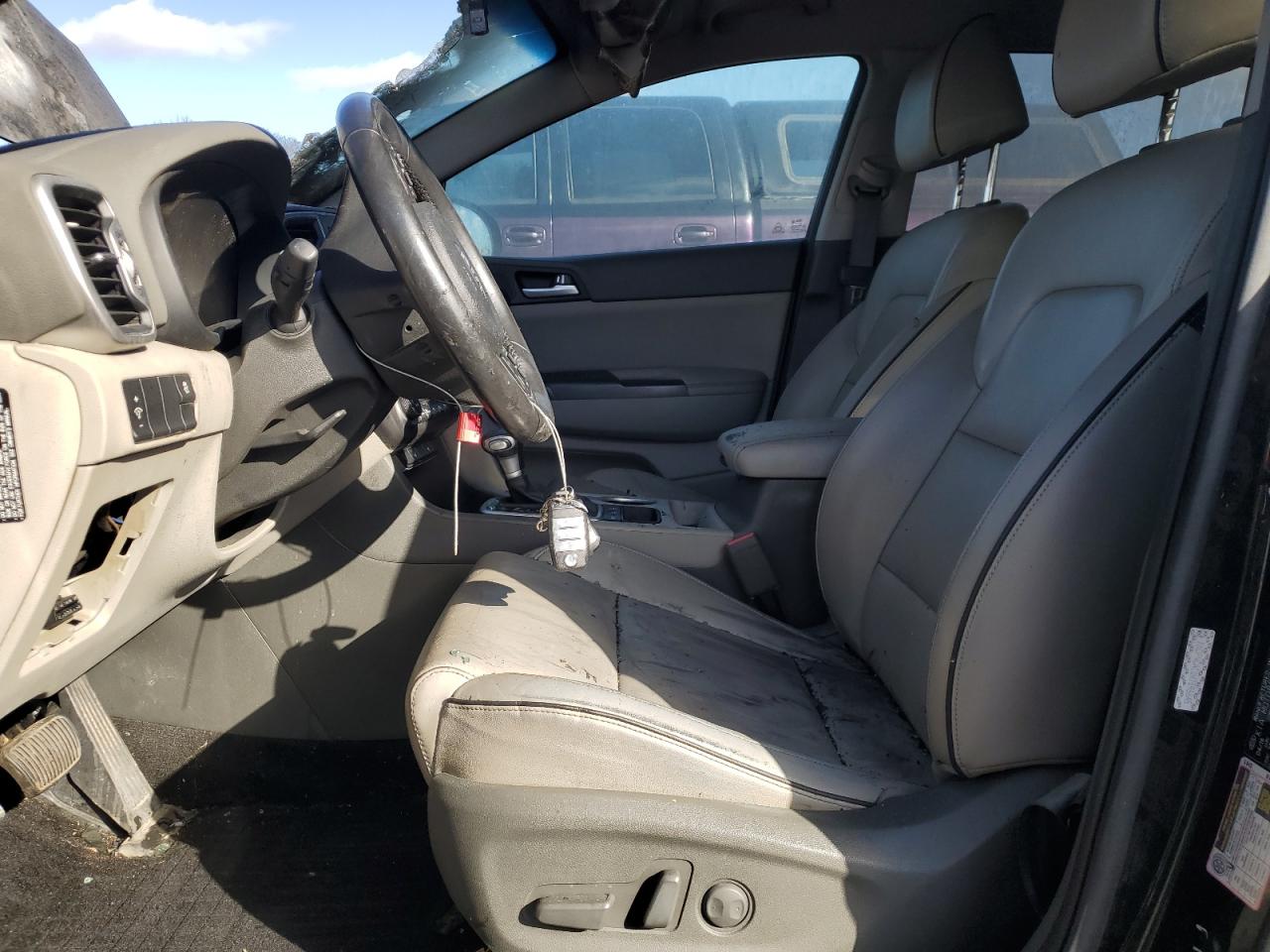 2017 KIA Sportage VIN KNDPNCAC0H7096645 Copart auction photo, burn - engine damage thumbnail 7
