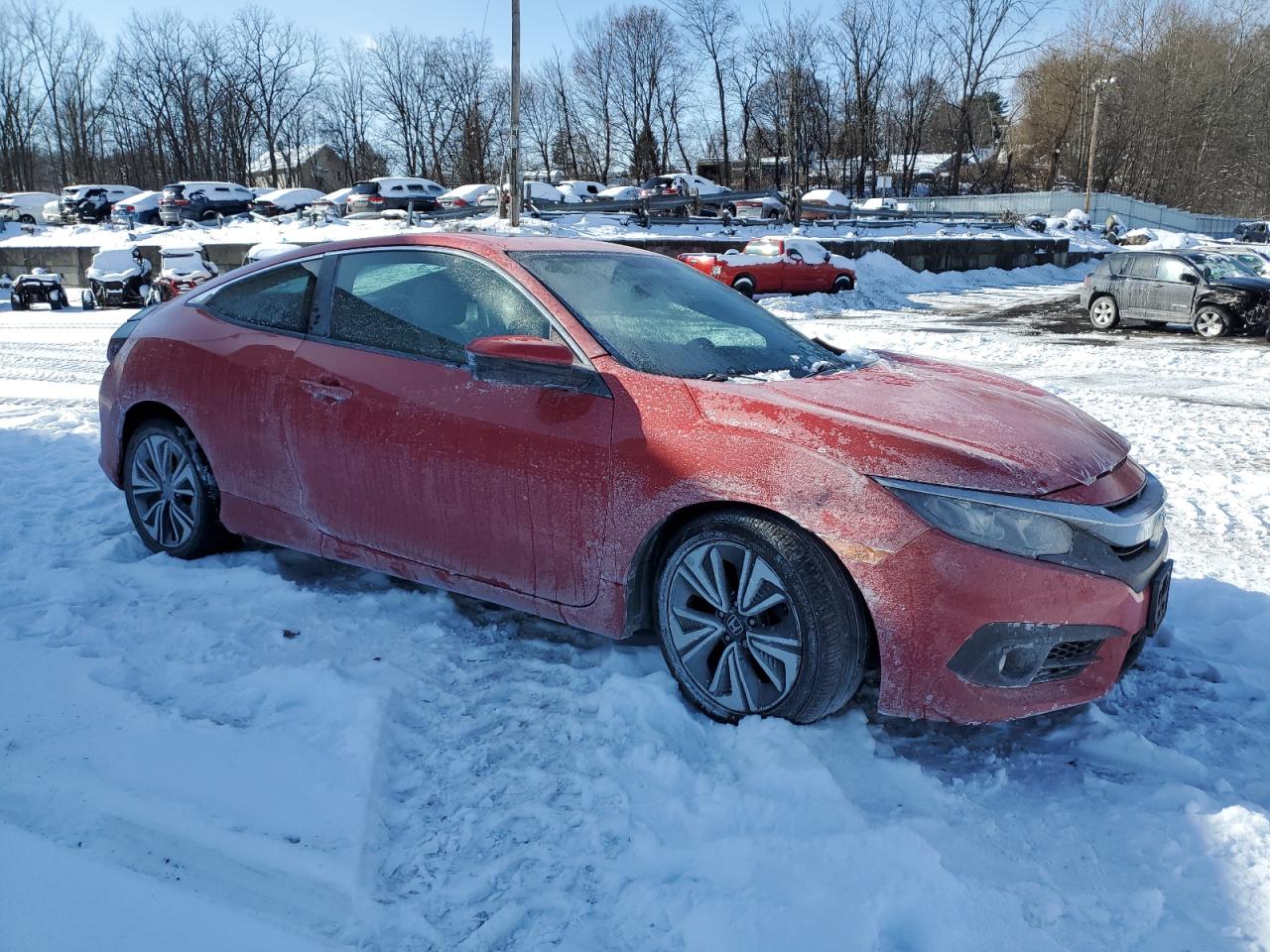 2018 Honda Civic VIN 2HGFC3B38JH357466 Copart auction photo, front end / rear end damage thumbnail 4