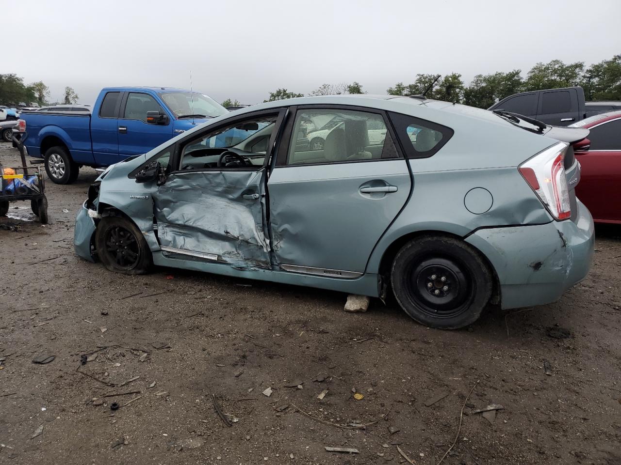 2013 Toyota Prius VIN JTDKN3DU5D5588074 Copart auction photo, all over / minor dent/scratches damage thumbnail 2