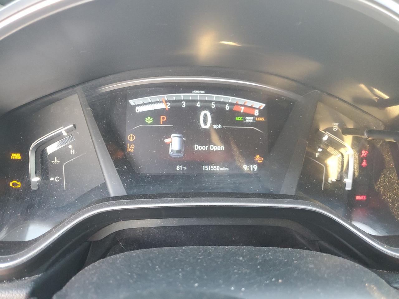 2017 Honda CR-V VIN 7FARW1H5XHE002867 Copart auction photo, front end / side damage thumbnail 9