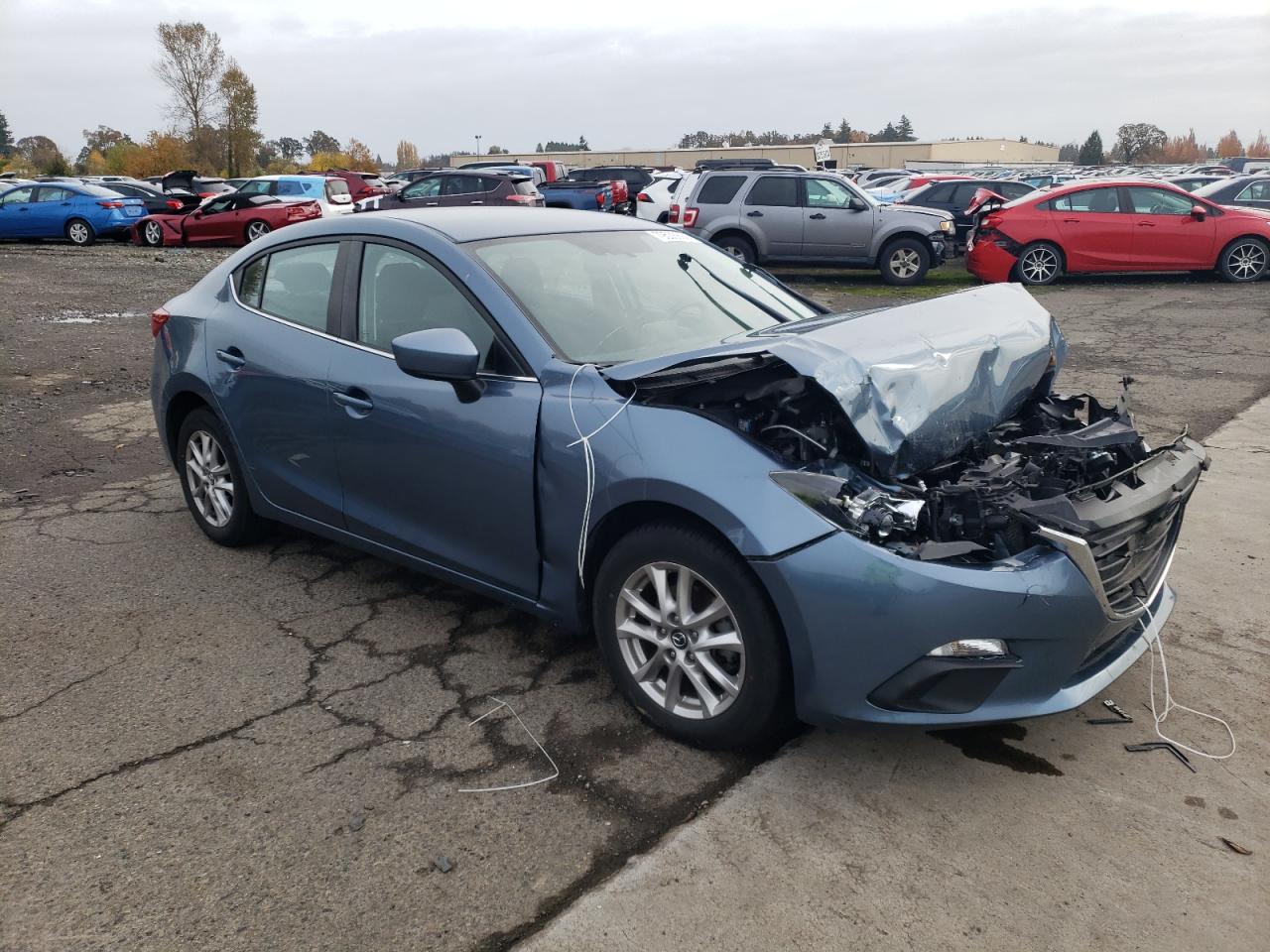 2016 Mazda 3 VIN JM1BM1U76G1290761 Copart auction photo, front end damage thumbnail 4