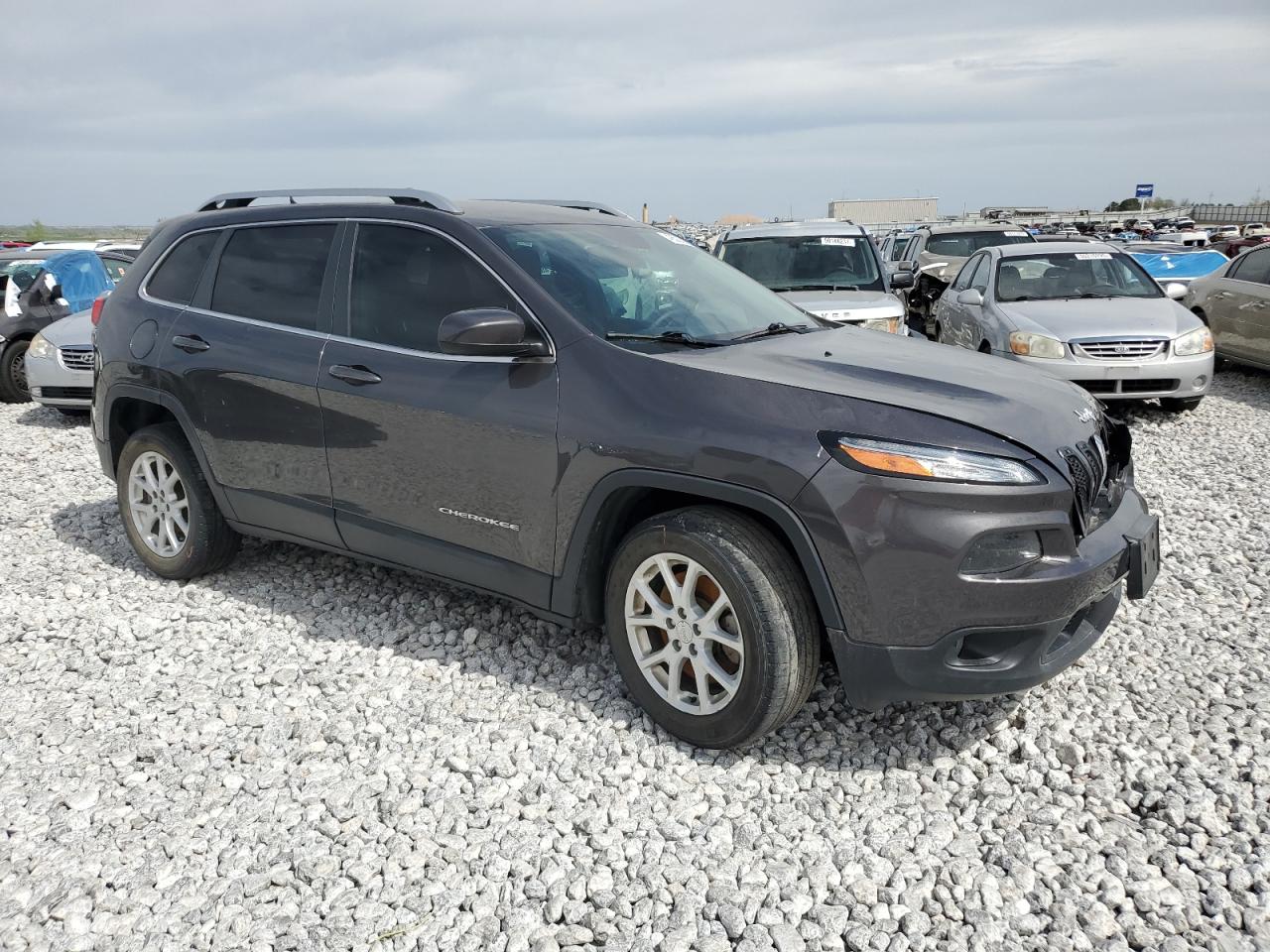 2014 Jeep Grand Cherokee VIN 1C4PJLCB1EW158619 Copart auction photo, front end / hail damage thumbnail 4