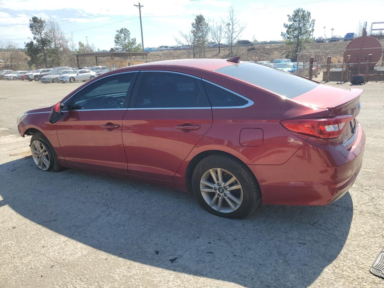 2015 Hyundai Sonata VIN 5NPE24AFXFH230053 Copart auction photo, front end / side damage thumbnail 2