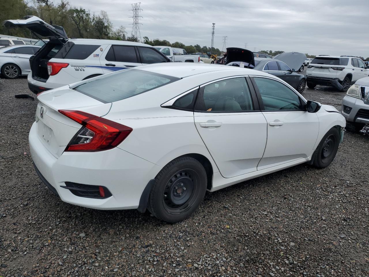 2018 Honda Civic VIN 2HGFC2F54JH597555 Copart auction photo, front end damage thumbnail 3