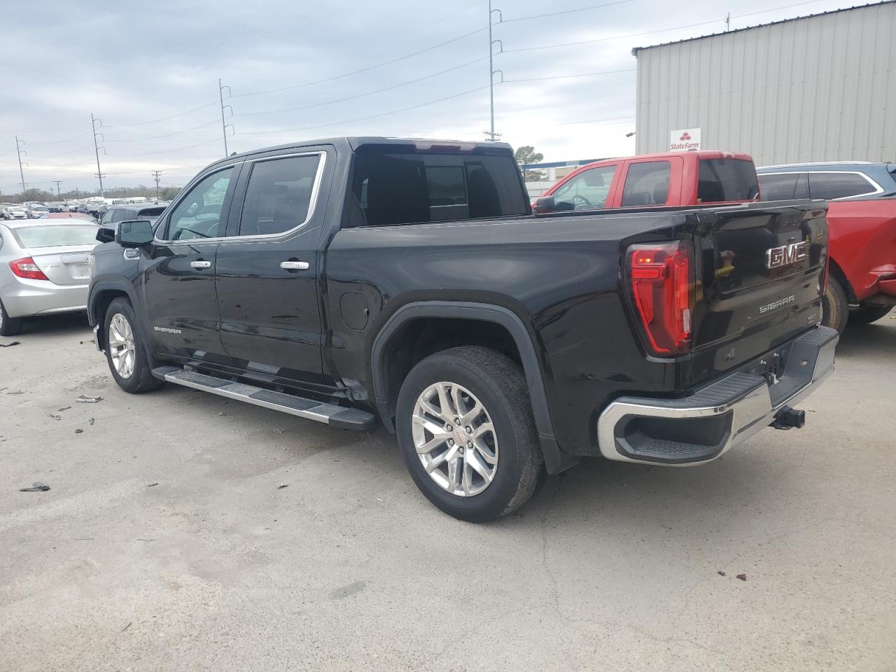 2021 GMC Sierra VIN 3GTP8DED2MG411282 Copart auction photo, side / front end damage thumbnail 2