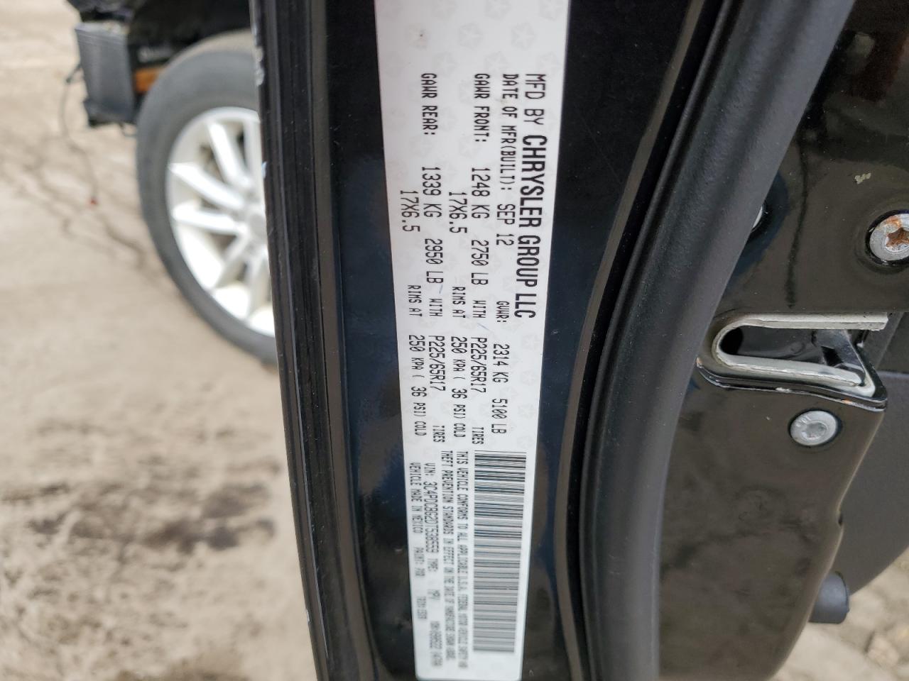 2013 Dodge Journey VIN 3C4PDCBG2DT538559 Copart auction photo, front end / undercarriage damage thumbnail 12