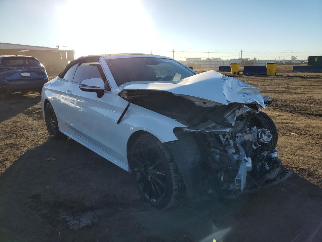 2018 Mercedes-Benz C-klasse VIN WDDWK4JBXJF608978 Copart auction photo, front end damage thumbnail 4