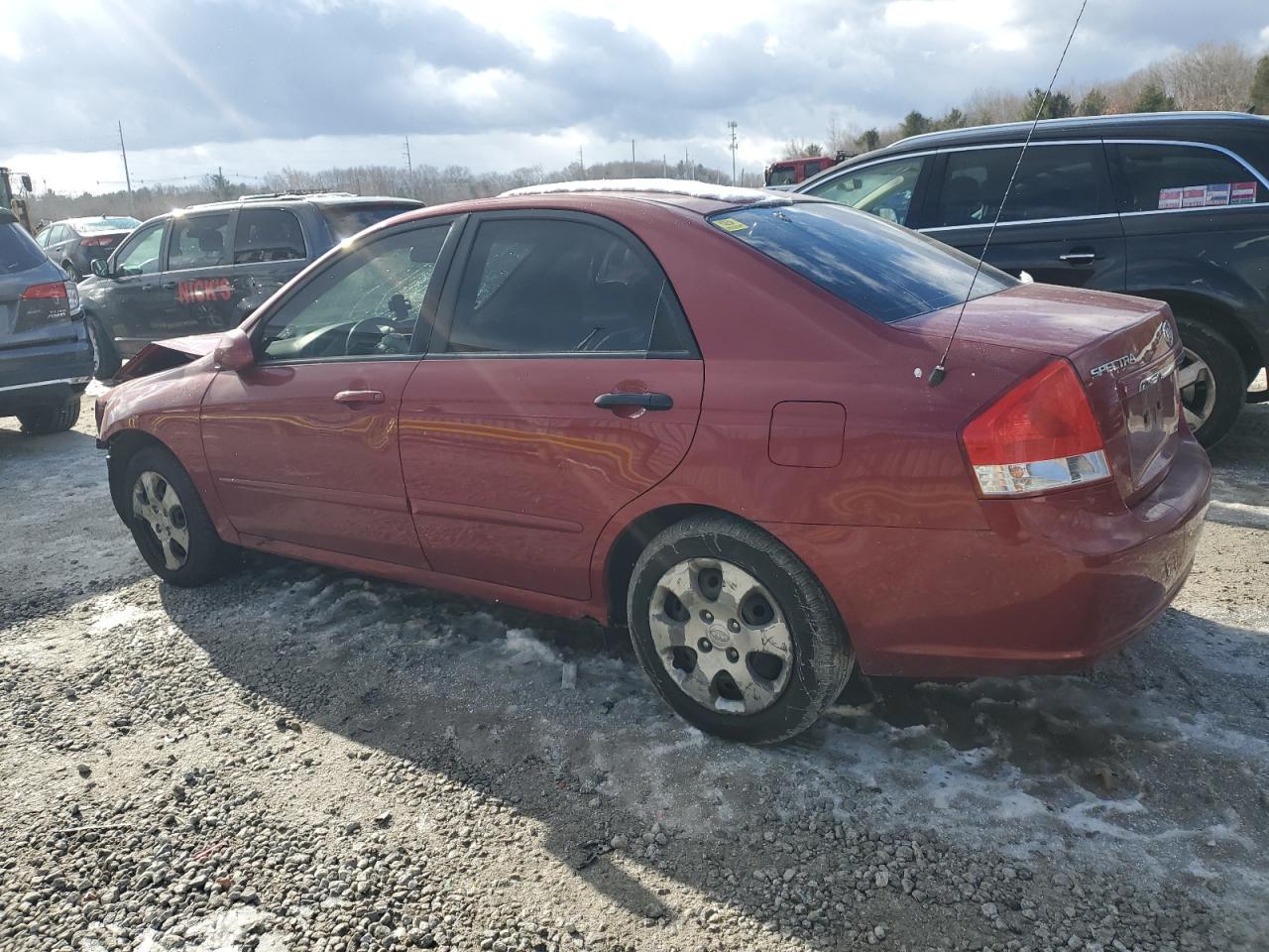 2009 KIA Spectra VIN KNAFE222495661159 Copart auction photo, front end damage thumbnail 2