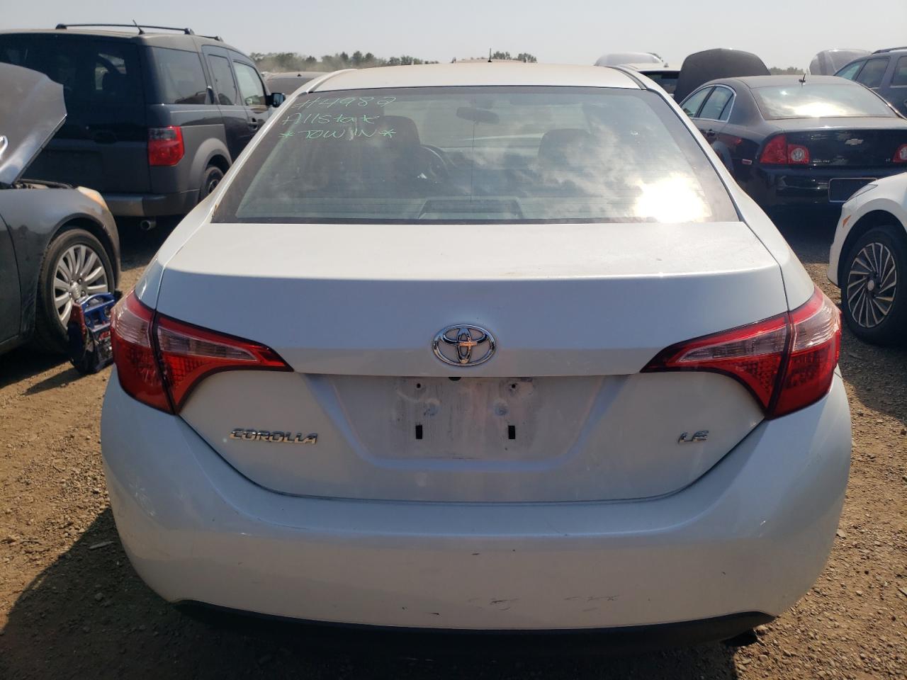 2017 Toyota Corolla VIN 5YFBURHE4HP698213 Copart auction photo, front end / frame damage damage thumbnail 6