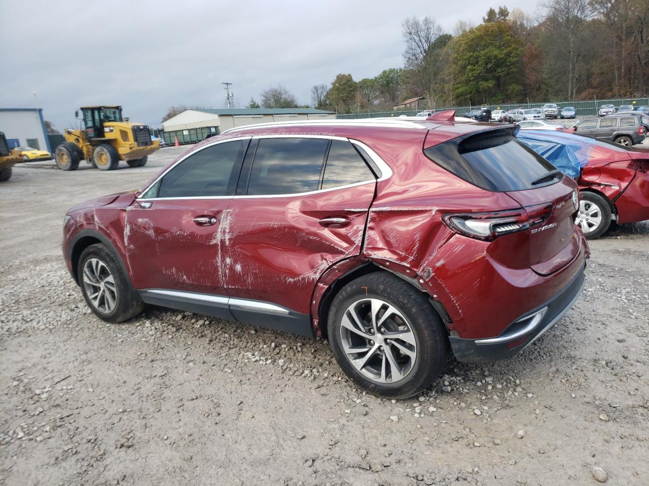 2021 Buick Envision VIN LRBFZNR40MD074101 Copart auction photo, side / rear end damage thumbnail 2