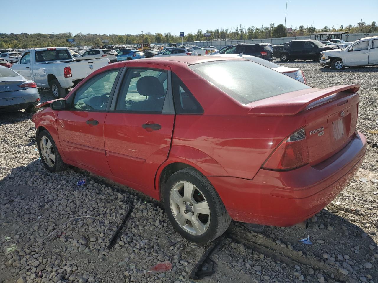 2007 Ford Focus VIN 1FAHP34N57W290786 Copart auction photo, front end damage thumbnail 2