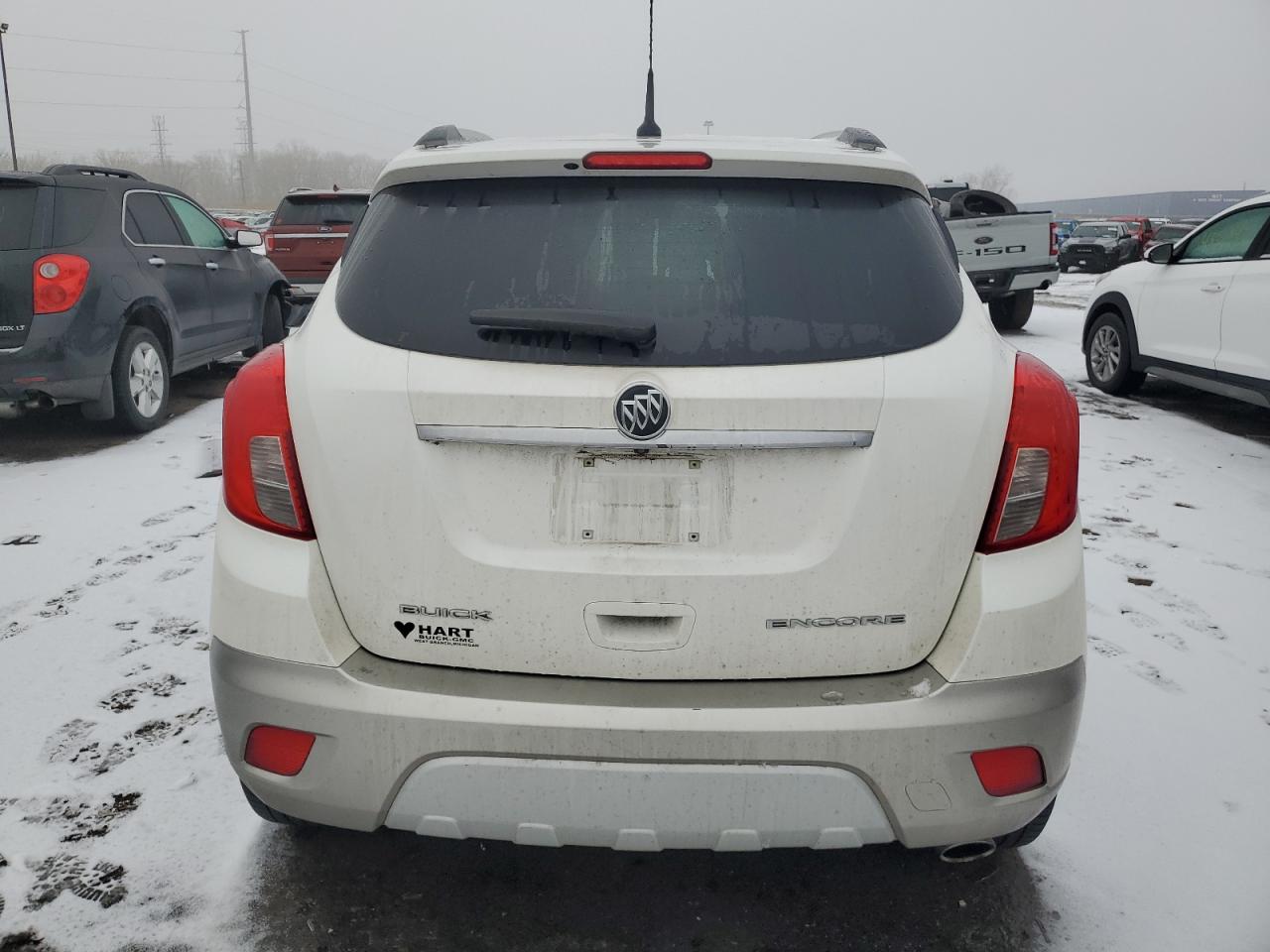 2014 Buick Encore VIN KL4CJCSB3EB756048 Copart auction photo, front end damage thumbnail 6