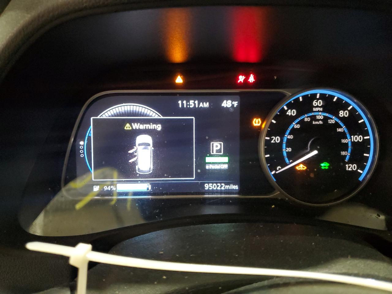 2018 Nissan Leaf VIN 1N4AZ1CPXJC303804 Copart auction photo, side / front end damage thumbnail 9