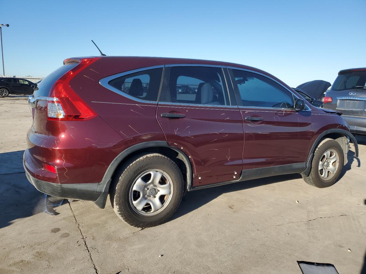 2015 Honda CR-V VIN 2HKRM3H33FH548243 Copart auction photo, front end damage thumbnail 3