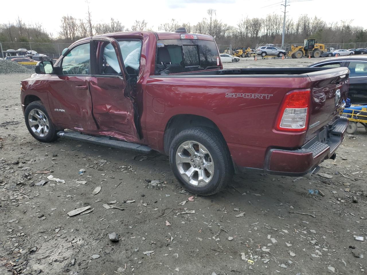 2021 RAM 1500 VIN 1C6SRFFT9MN826414 Copart auction photo, all over damage thumbnail 2