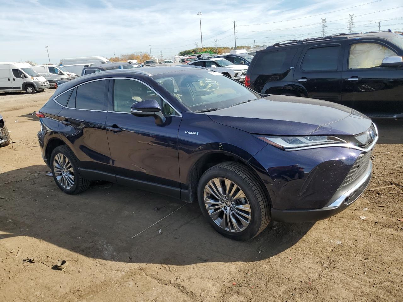2021 Toyota Venza VIN JTEAAAAH0MJ030753 Copart auction photo, side / front end damage thumbnail 4