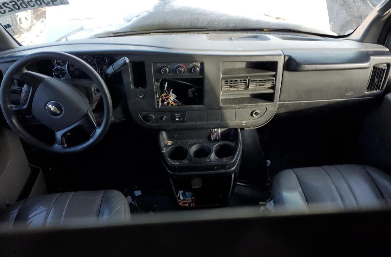 2013 Chevrolet Express VIN 1GCWGFCA4D1162453 Copart auction photo, front end damage thumbnail 8